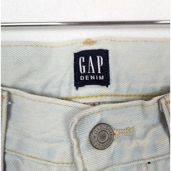 GAP Men's Jean Light Wash Blue Easy Fit Slim Straight Leg Jeans Size 31x30 - Picture 8 of 10